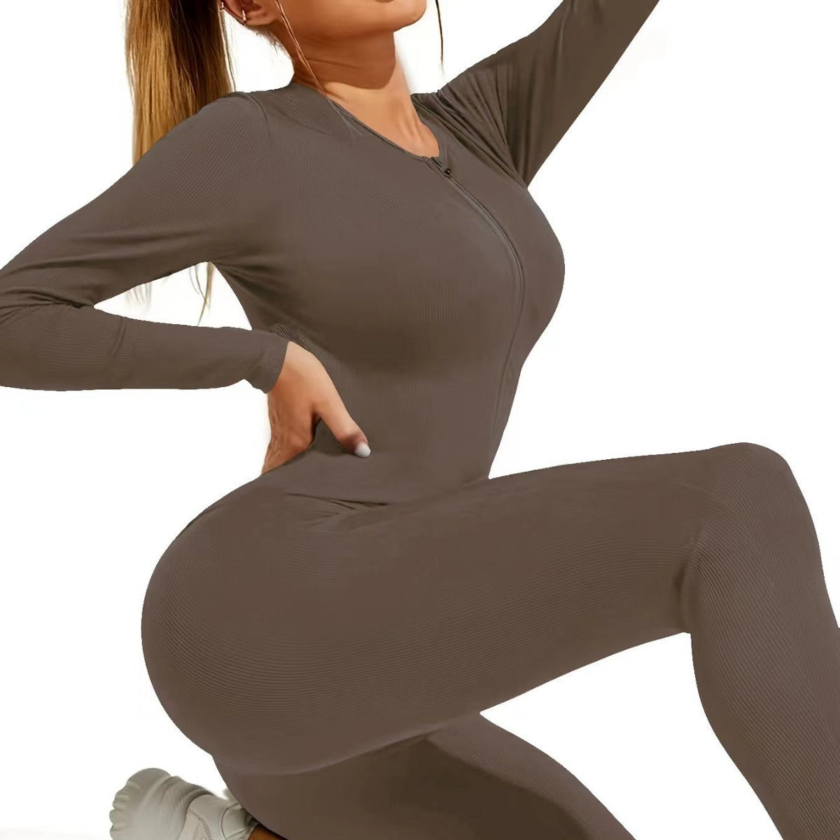Body con Cremallera Larga Sexy – Ultra Elástico "Push-Up”