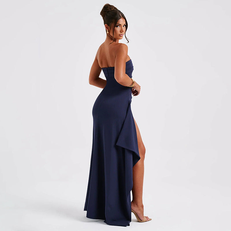 Vestido “Eclipse Royale” – Vestido Elegante de Fiesta con Corte Alto & Fit Escultural